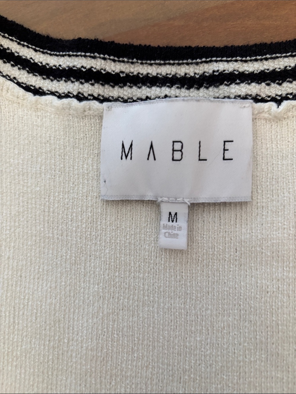 Mable Ivory Maxi Dress with Black Trim Detailing - Picture 2 of 4